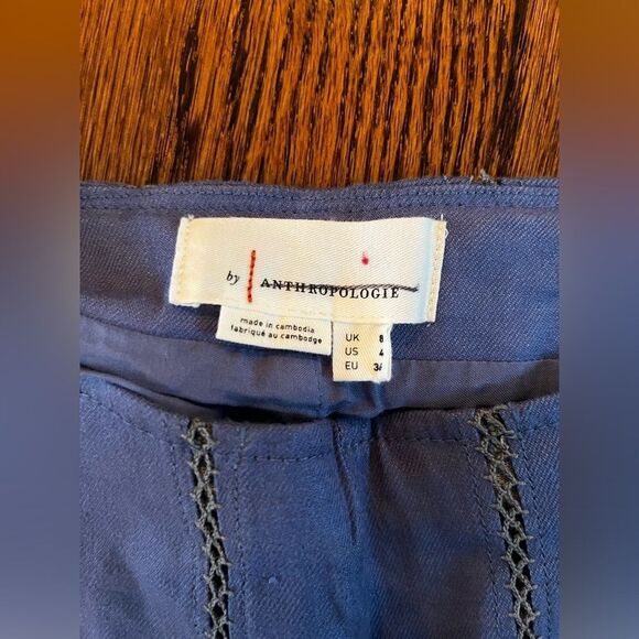 By Anthropologie US 4 Striped Flare Pants Color:
BLUE MOTIF - Picture 4 of 5